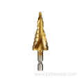 HSS Hex Shank Spiral Flute Step Drill Bit